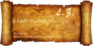 Liedl Zoltán névjegykártya