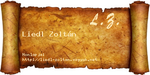 Liedl Zoltán névjegykártya
