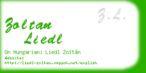 zoltan liedl business card