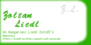 zoltan liedl business card